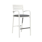 Ensemble de salle à manger de patio extérieur en aluminium 3 pièces