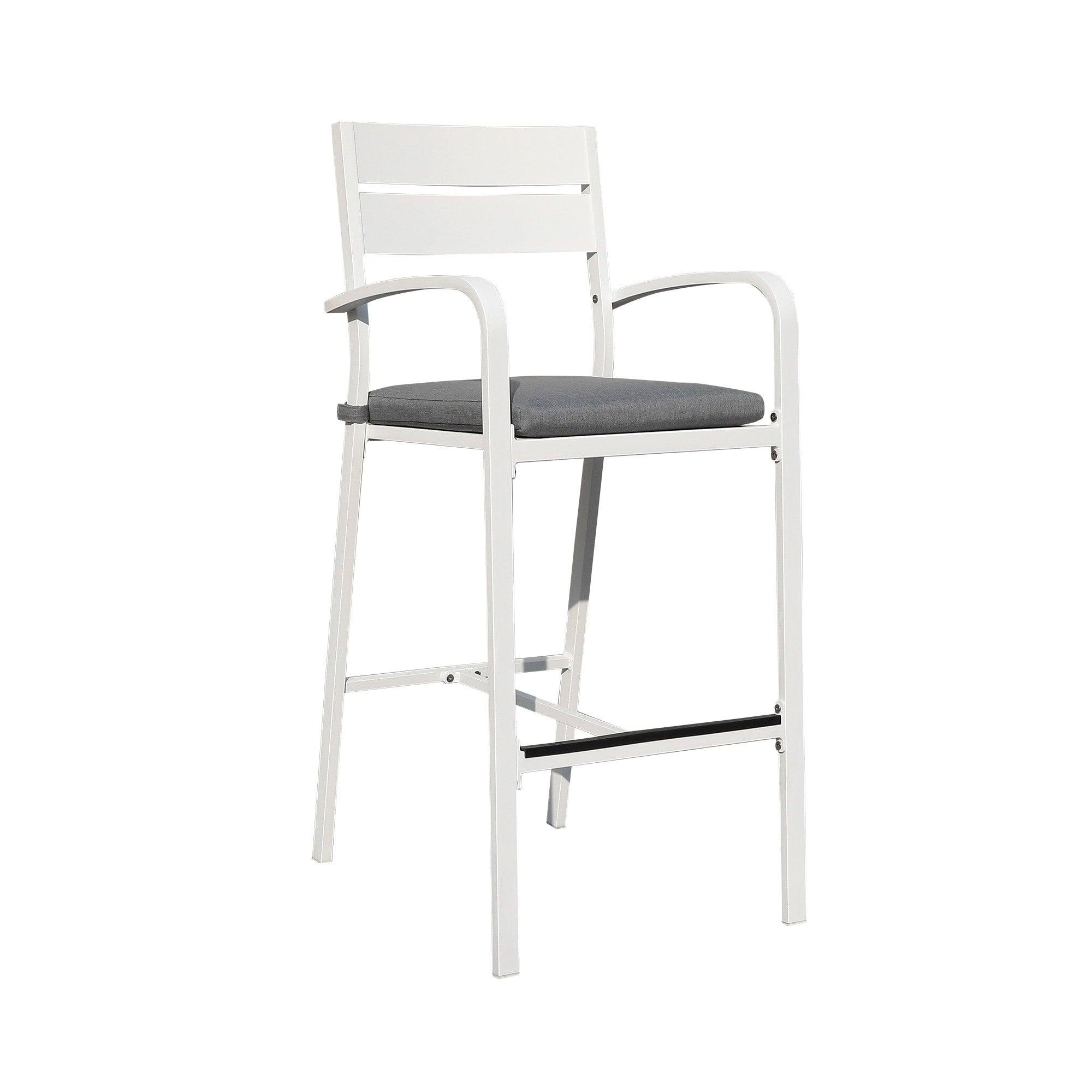 Ensemble de salle à manger de patio extérieur en aluminium 3 pièces