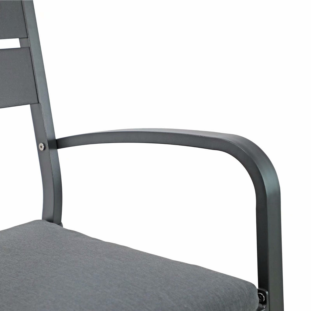 Ensemble de salle à manger de patio extérieur en aluminium 3 pièces