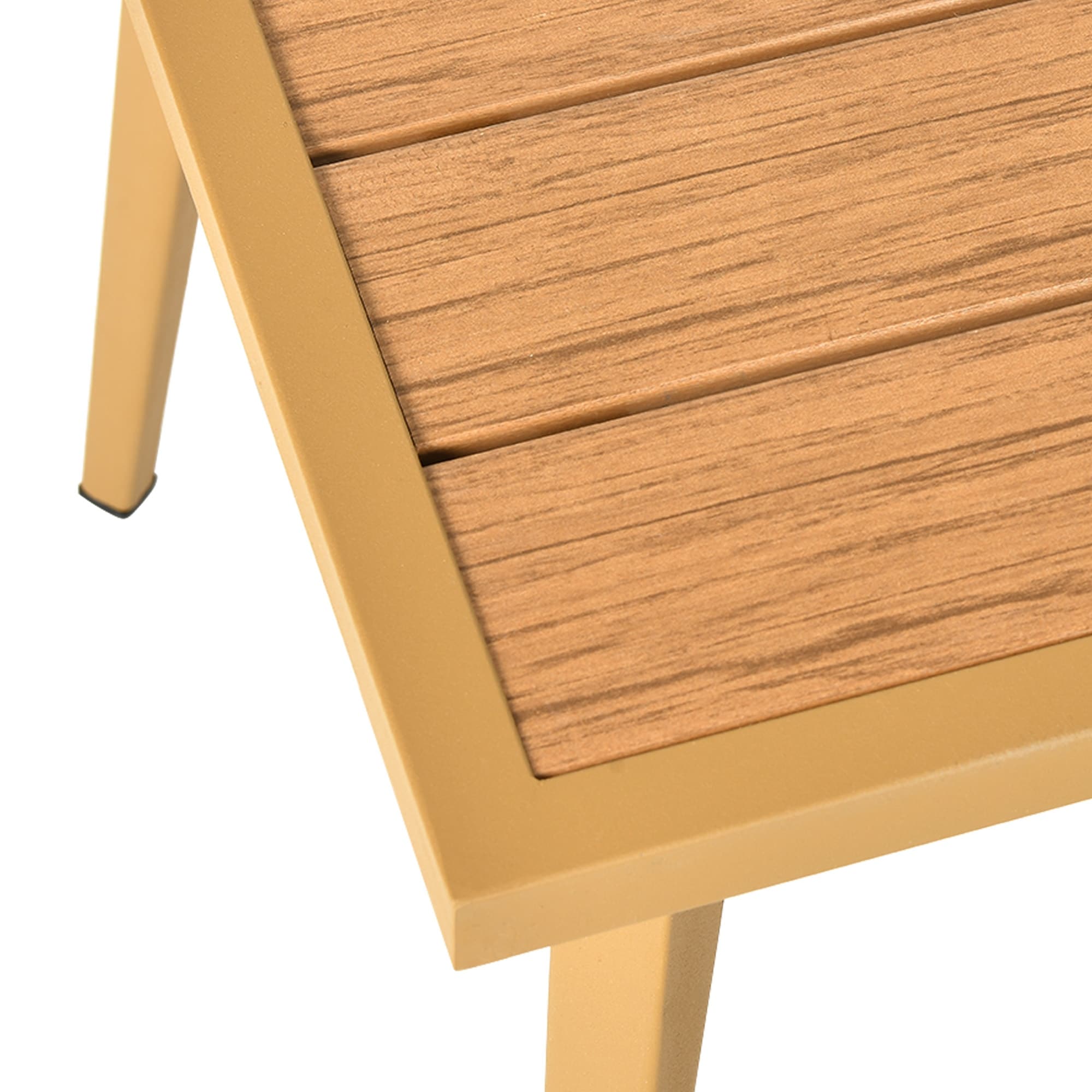 Ensemble de conversation pour patio extérieur Moasis 4 pièces, canapé sectionnel en osier en forme de L avec coussins et table d'appoint
