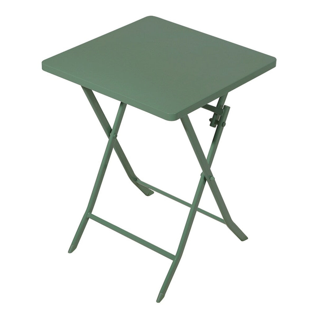 Ensemble bistrot minimaliste 3 pièces pour patio avec table carrée pliable et chaises - 3 pièces