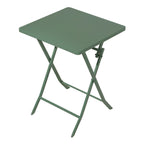 Ensemble bistrot minimaliste 3 pièces pour patio avec table carrée pliable et chaises - 3 pièces