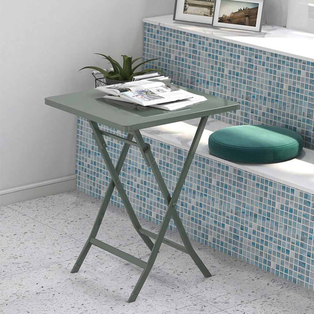 Ensemble bistrot minimaliste 3 pièces pour patio avec table carrée pliable et chaises - 3 pièces