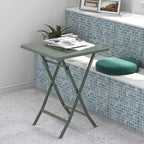 Ensemble bistrot minimaliste 3 pièces pour patio avec table carrée pliable et chaises - 3 pièces