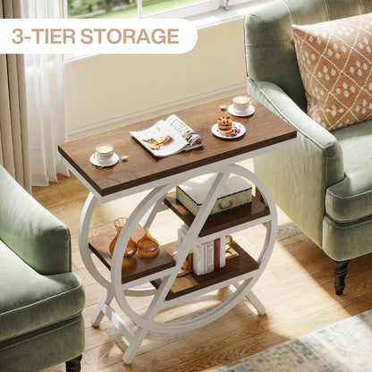 Table d'appoint à 3 niveaux avec rangement pour salon
