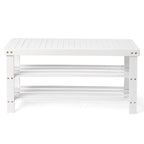 3-Tier Shoe Rack Bench Shoe Storage Organizer Holds Up to 240 lbs
