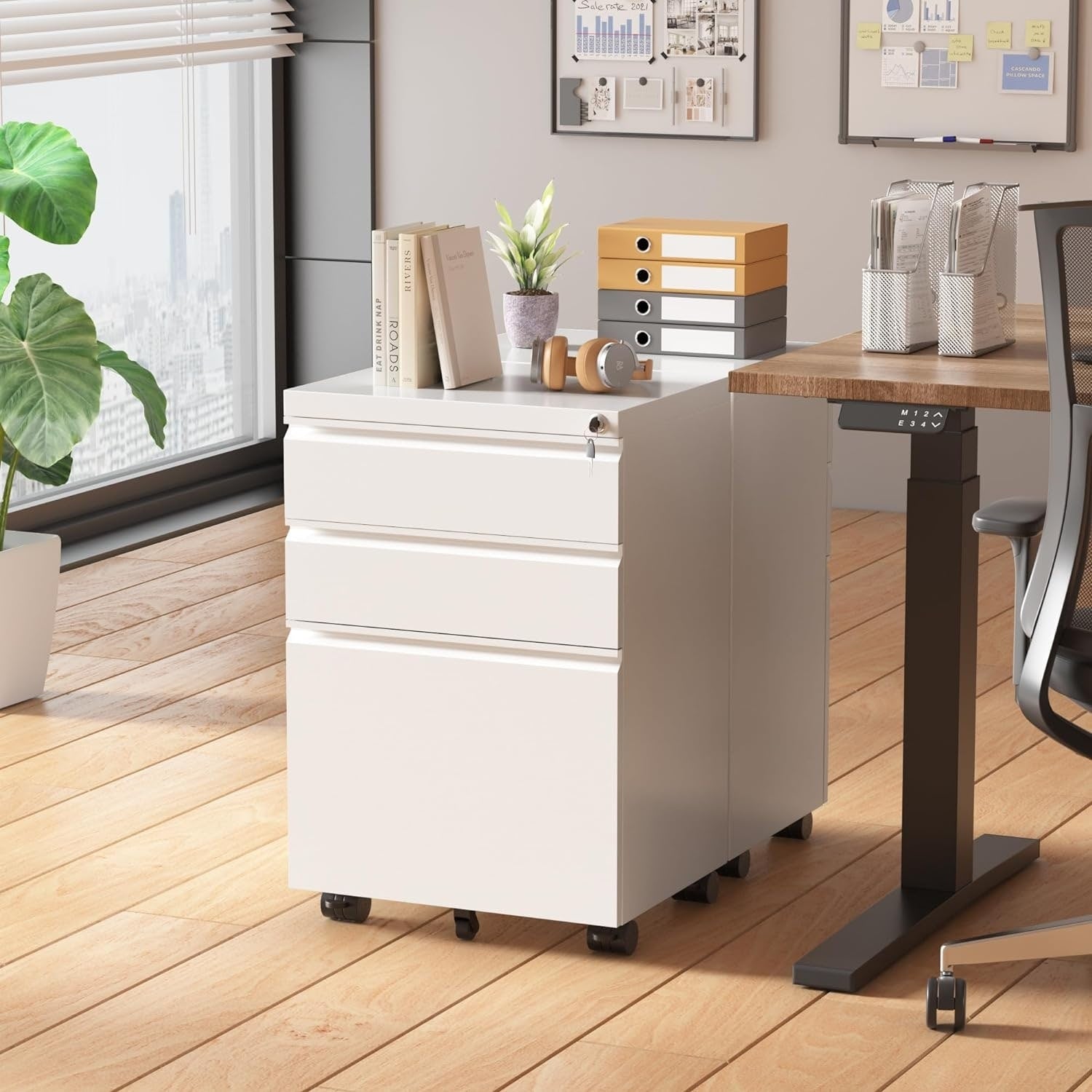 Classeur mobile/vertical à 3 tiroirs pour bureau à domicile