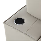 Fauteuil convertible 3 en 1, canapé inclinable réglable avec haut-parleurs Bluetooth, ports USB et oreiller moelleux