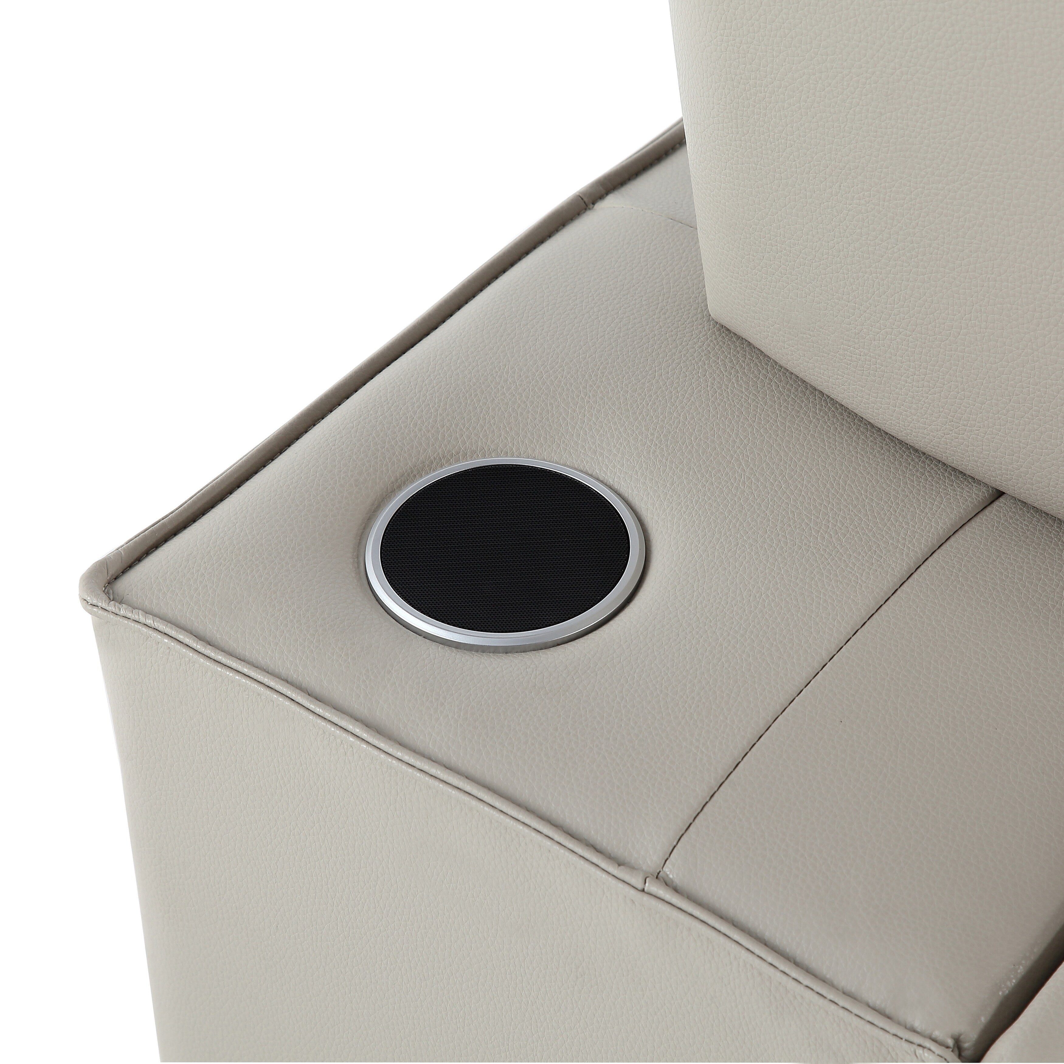 Fauteuil convertible 3 en 1, canapé inclinable réglable avec haut-parleurs Bluetooth, ports USB et oreiller moelleux