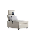 Fauteuil convertible 3 en 1, canapé inclinable réglable avec haut-parleurs Bluetooth, ports USB et oreiller moelleux