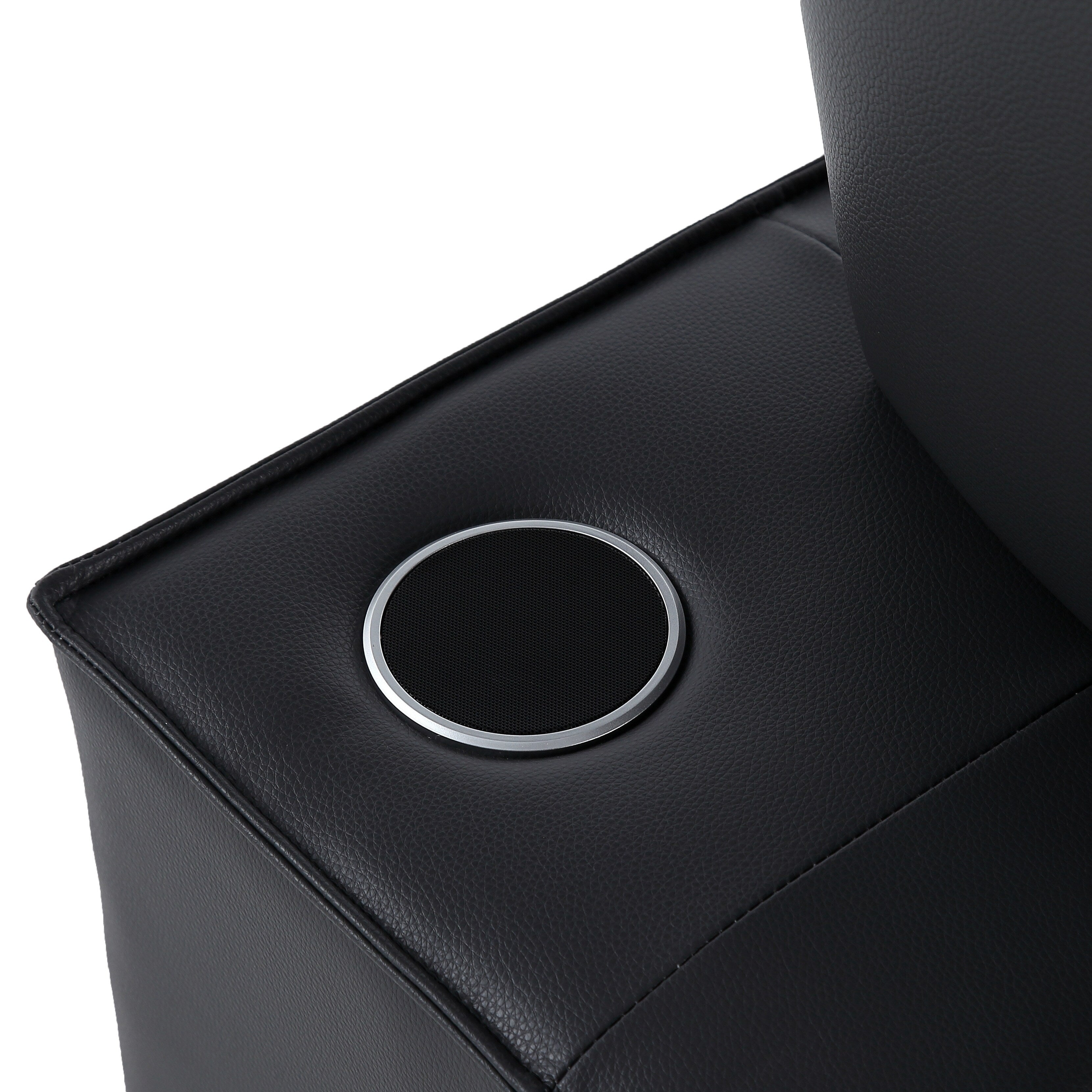 Fauteuil convertible 3 en 1, canapé inclinable réglable avec haut-parleurs Bluetooth, ports USB et oreiller moelleux