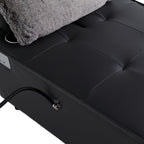 Fauteuil convertible 3 en 1, canapé inclinable réglable avec haut-parleurs Bluetooth, ports USB et oreiller moelleux