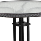 Ensemble table et chaises d'extérieur 3 pièces - 28,75 L x 28,75 P x 28 H