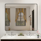 Miroir de salle de bain mural encadré