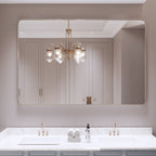 Miroir de salle de bain mural encadré