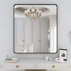 Miroir de salle de bain mural encadré