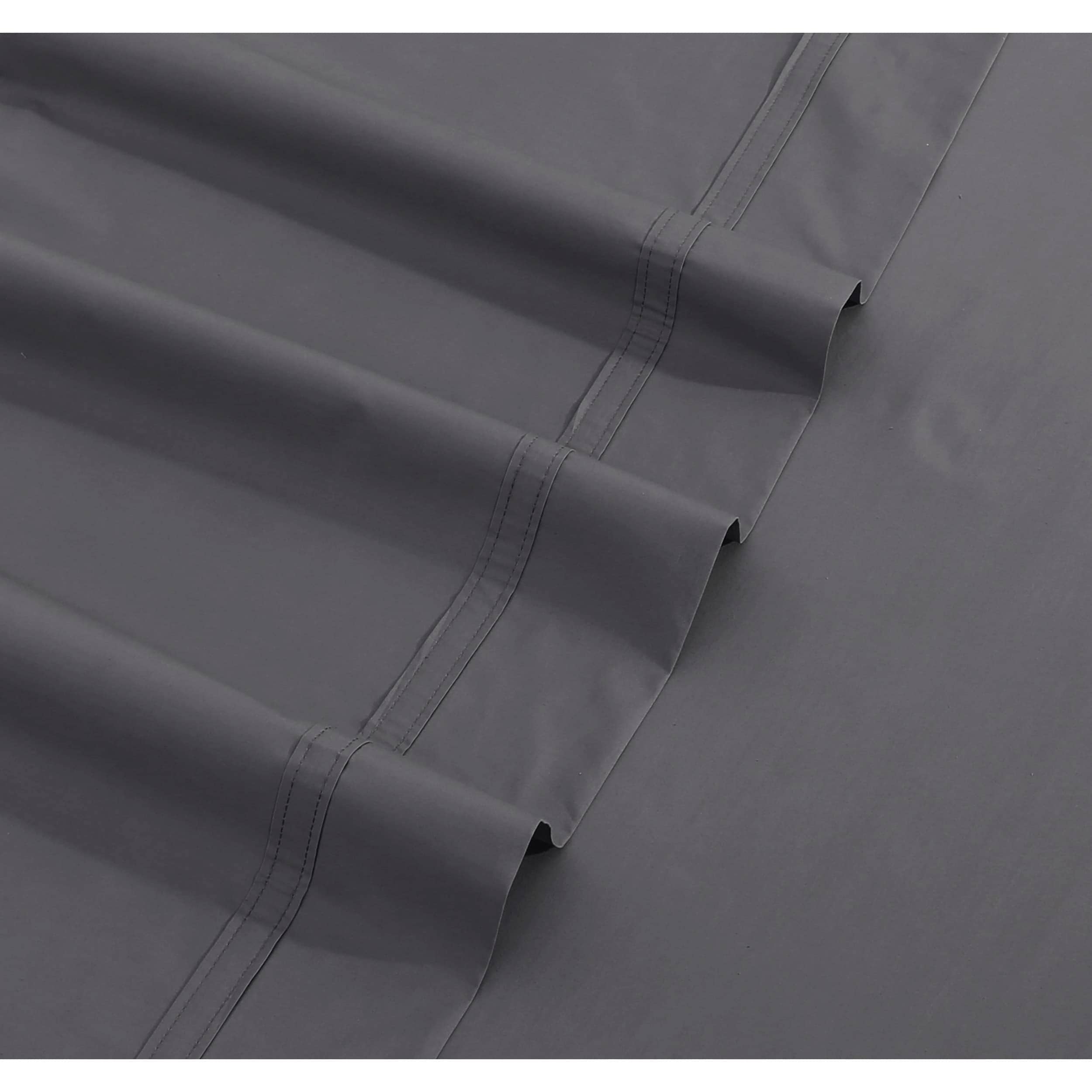 Parure de lit surdimensionnée en percale de coton 300 fils avec poche extra profonde