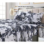 Taies d'oreiller imprimées ultra-douces en coton 300 fils (lot de 2)