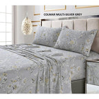 Taies d'oreiller imprimées ultra-douces en coton 300 fils (lot de 2)