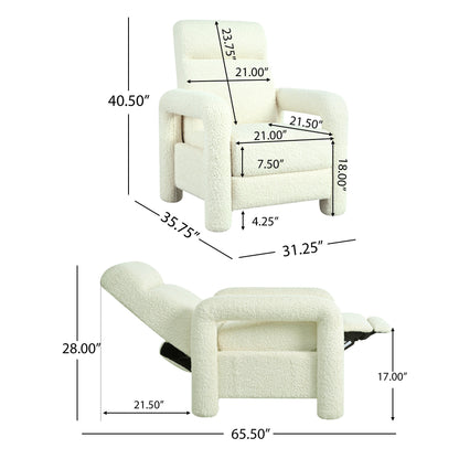 Fauteuil inclinable à dossier relevable rembourré 31,25