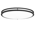 Plafonnier ovale encastré de 32 po et 65 W avec télécommande