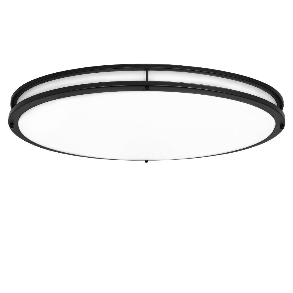 Plafonnier ovale encastré de 32 po et 65 W avec télécommande