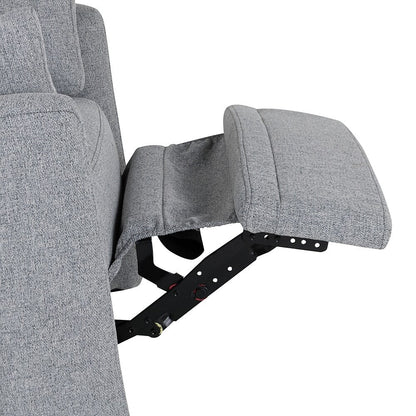 Fauteuil inclinable à bascule pivotant avec 2 oreillers, fauteuil confortable pour allaitement