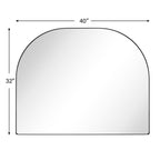 Grand miroir arqué TEHOME Dezerae pour manteau de cheminée, 40'' L x 32'' H