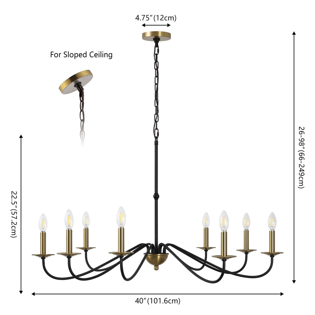 Lustre LED en fer à 6 lumières, 34,75 $, par JONATHAN Y
