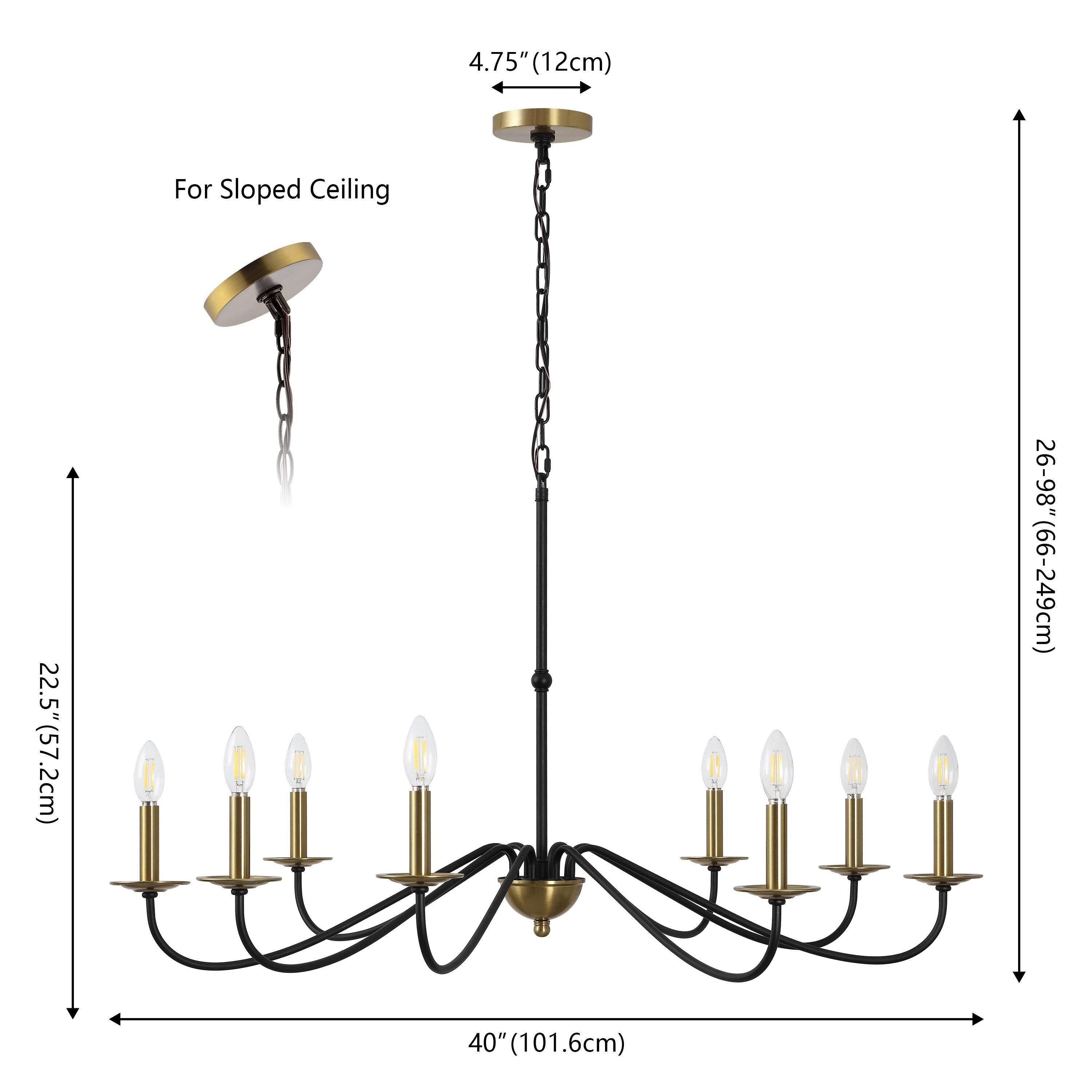 Lustre LED en fer à 6 lumières, 34,75 $, par JONATHAN Y