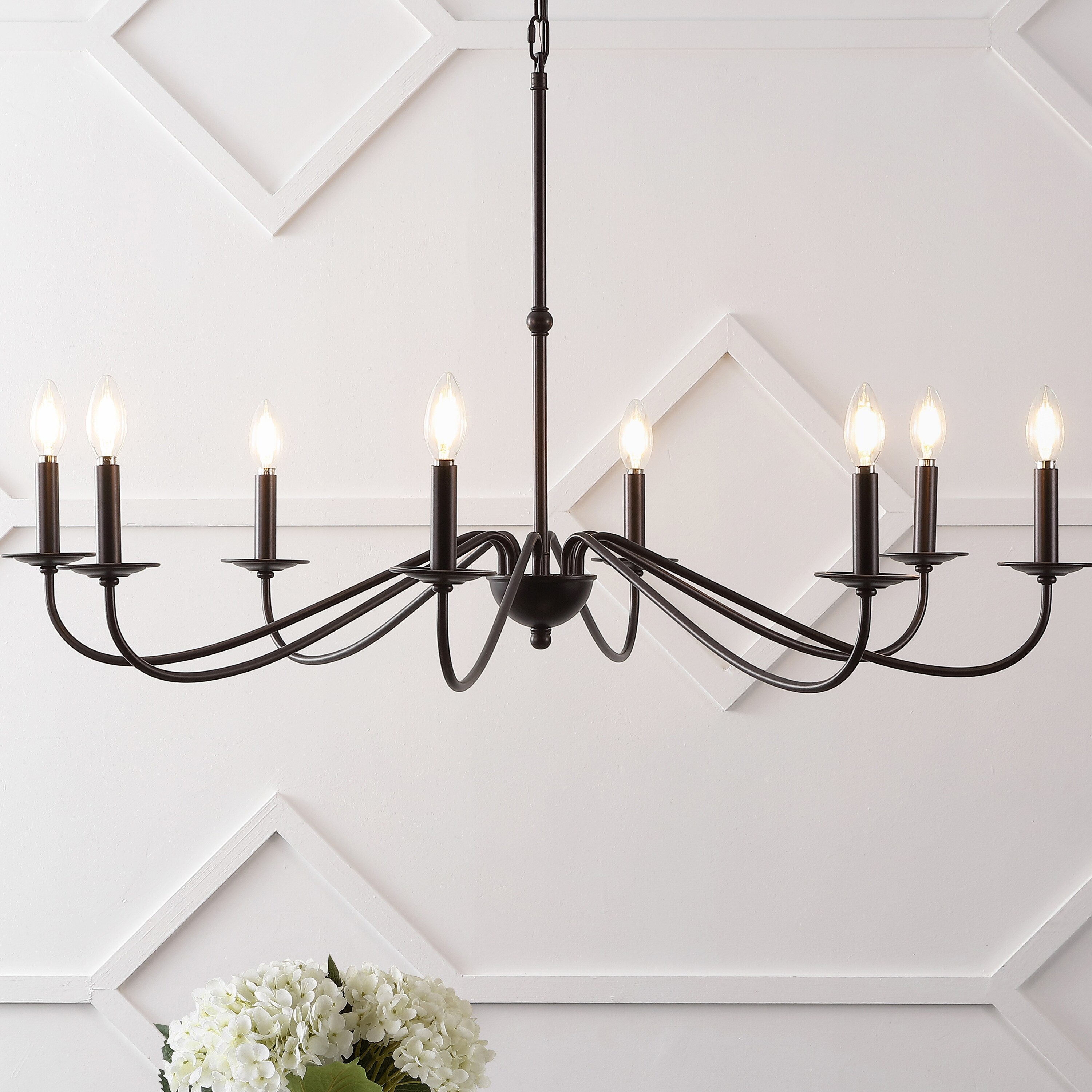 Lustre LED en fer à 6 lumières, 34,75 $, par JONATHAN Y