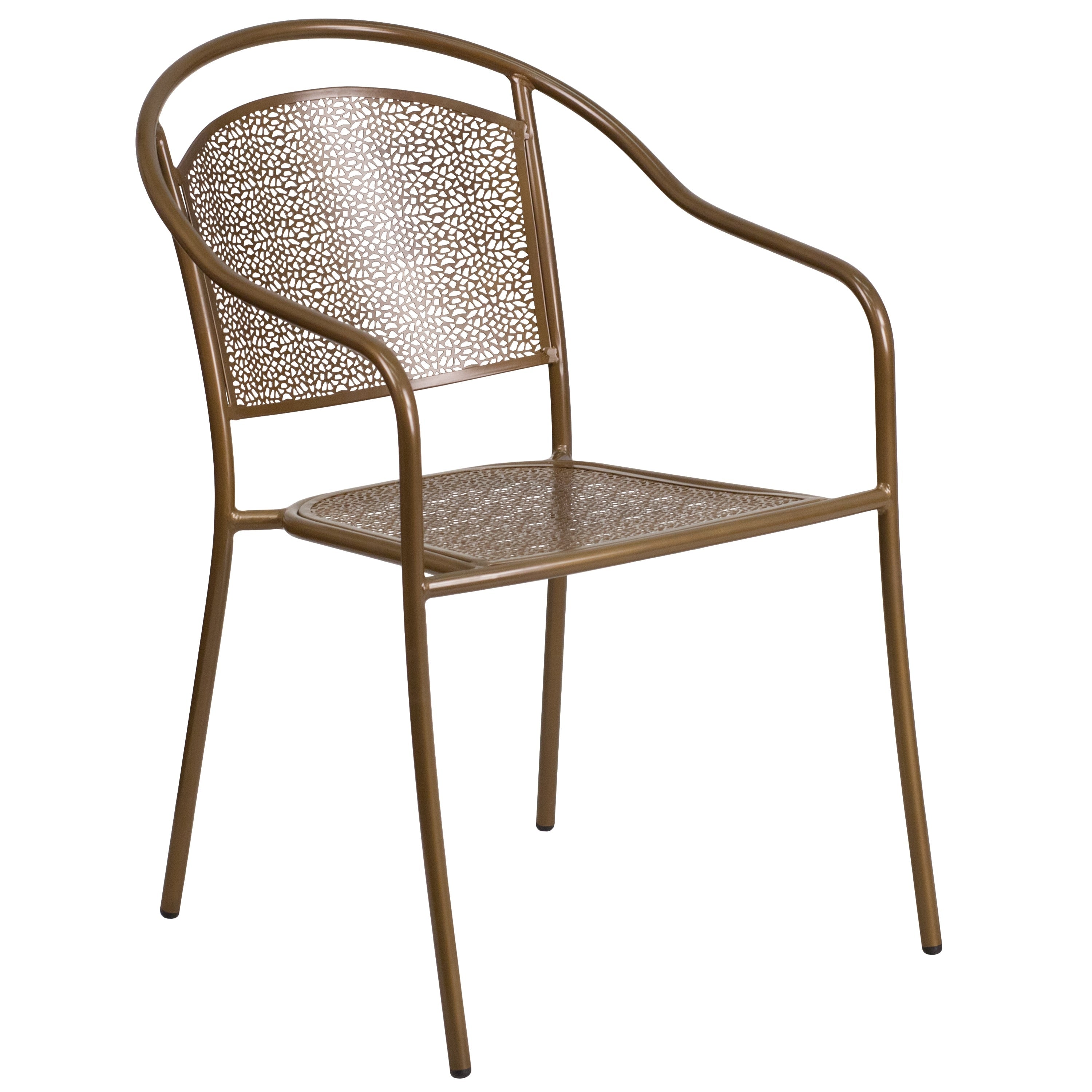 Ensemble de salle à manger carré en acier, 5 pièces, 35,5 pouces, pour intérieur et extérieur