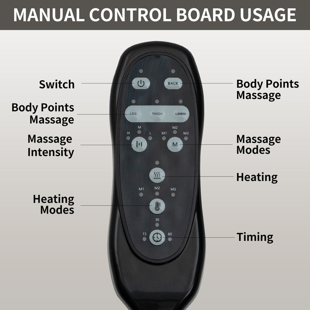 Fauteuil inclinable électrique pour personnes âgées, 8 réglages de massage, chauffage, USB, porte-gobelets
