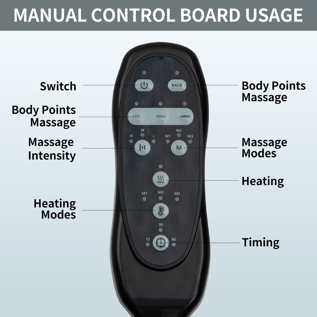 Fauteuil inclinable électrique pour personnes âgées, 8 réglages de massage, chauffage, USB, porte-gobelets