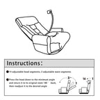 Fauteuil de salon réglable, pivotant à 360 degrés, pliable et inclinable, avec support pour téléphone