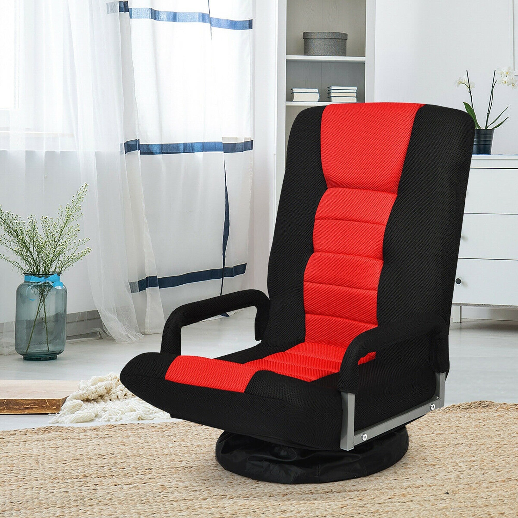 Chaise de jeu pivotante à 360 degrés avec dossier réglable et pliable