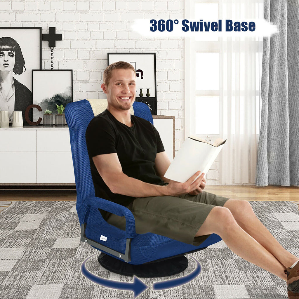 Chaise de jeu pivotante à 360 degrés avec dossier réglable et pliable