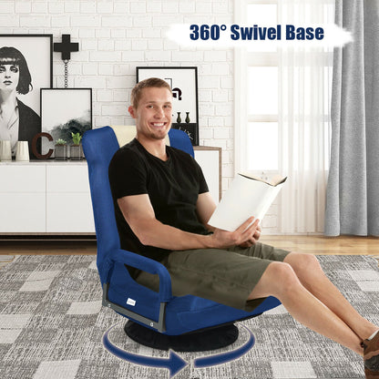 Chaise de jeu pivotante à 360 degrés avec dossier réglable et pliable