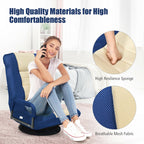Chaise de jeu pivotante à 360 degrés avec dossier réglable et pliable