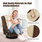 Chaise de jeu pivotante à 360 degrés avec dossier réglable et pliable