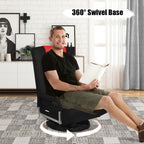 Chaise de jeu pivotante à 360 degrés avec dossier réglable et pliable