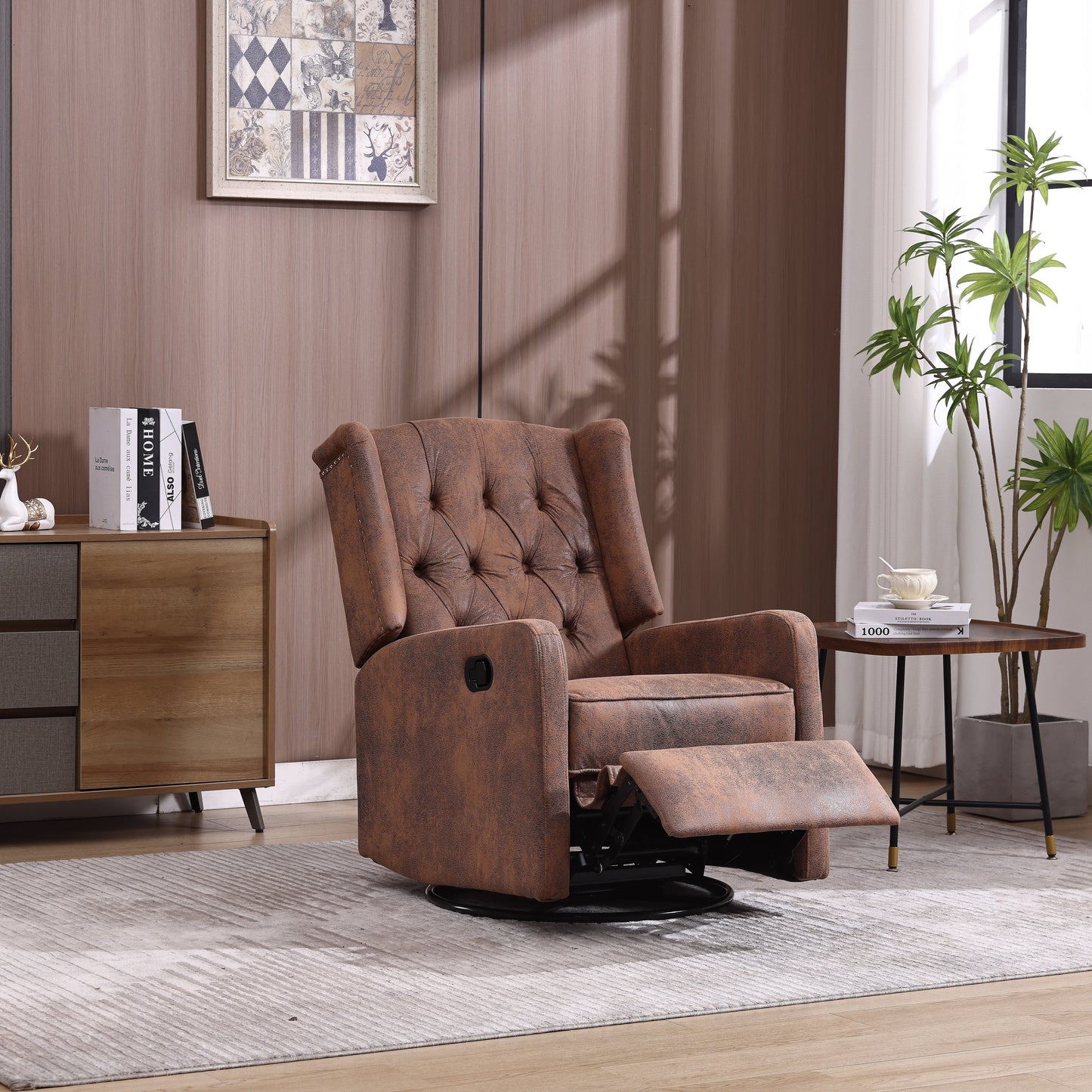 Fauteuil inclinable à bascule pivotant à 360 degrés pour chambre d'enfant