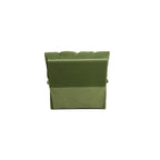 Fauteuil inclinable pivotant à 360° en tissu d'ameublement, fauteuil à bascule inclinable simple avec support lombaire pour salon