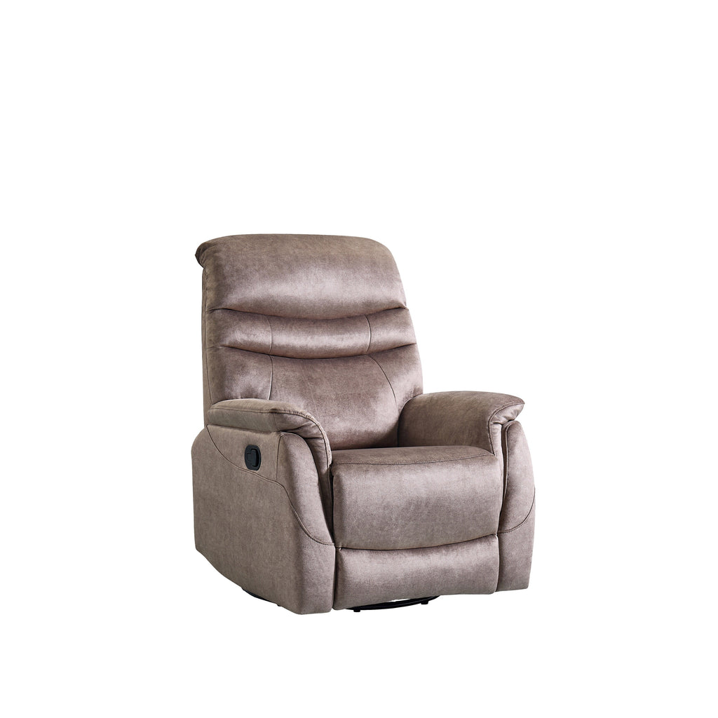 Fauteuil inclinable pivotant à 360°, fauteuil de salon moderne en velours, canapé simple réglable avec support lombaire