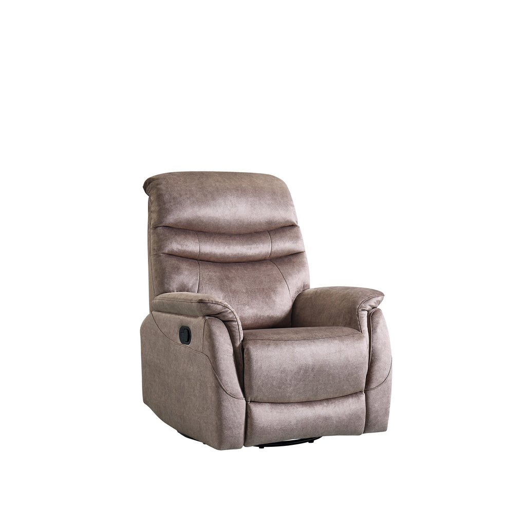 Fauteuil inclinable pivotant à 360°, fauteuil de salon moderne en velours, canapé simple réglable avec support lombaire