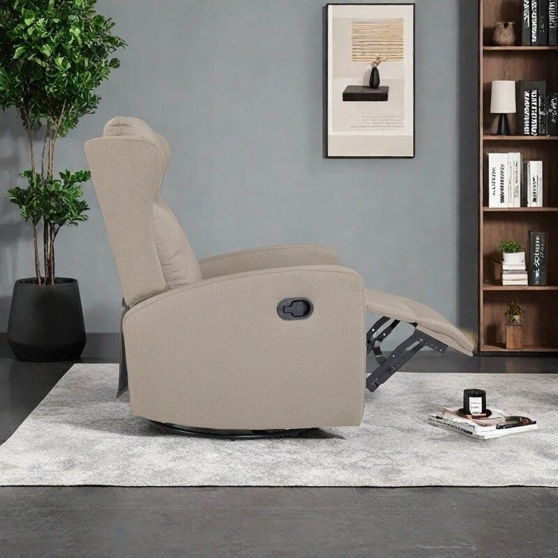 Fauteuil inclinable pivotant à 360° avec dossier réglable - Design moderne pour salon, bureau et espaces de divertissement
