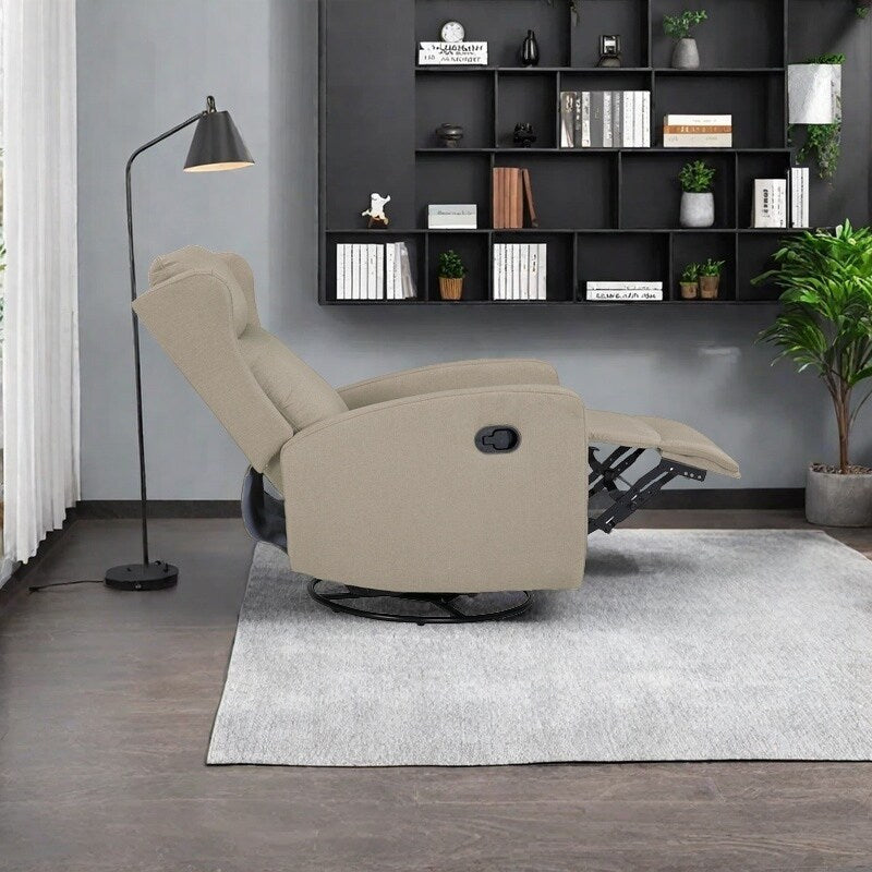 Fauteuil inclinable pivotant à 360° avec dossier réglable - Design moderne pour salon, bureau et espaces de divertissement
