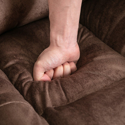 Fauteuil inclinable à bascule manuel pivotant à 360° avec massage et chaleur et vibrations