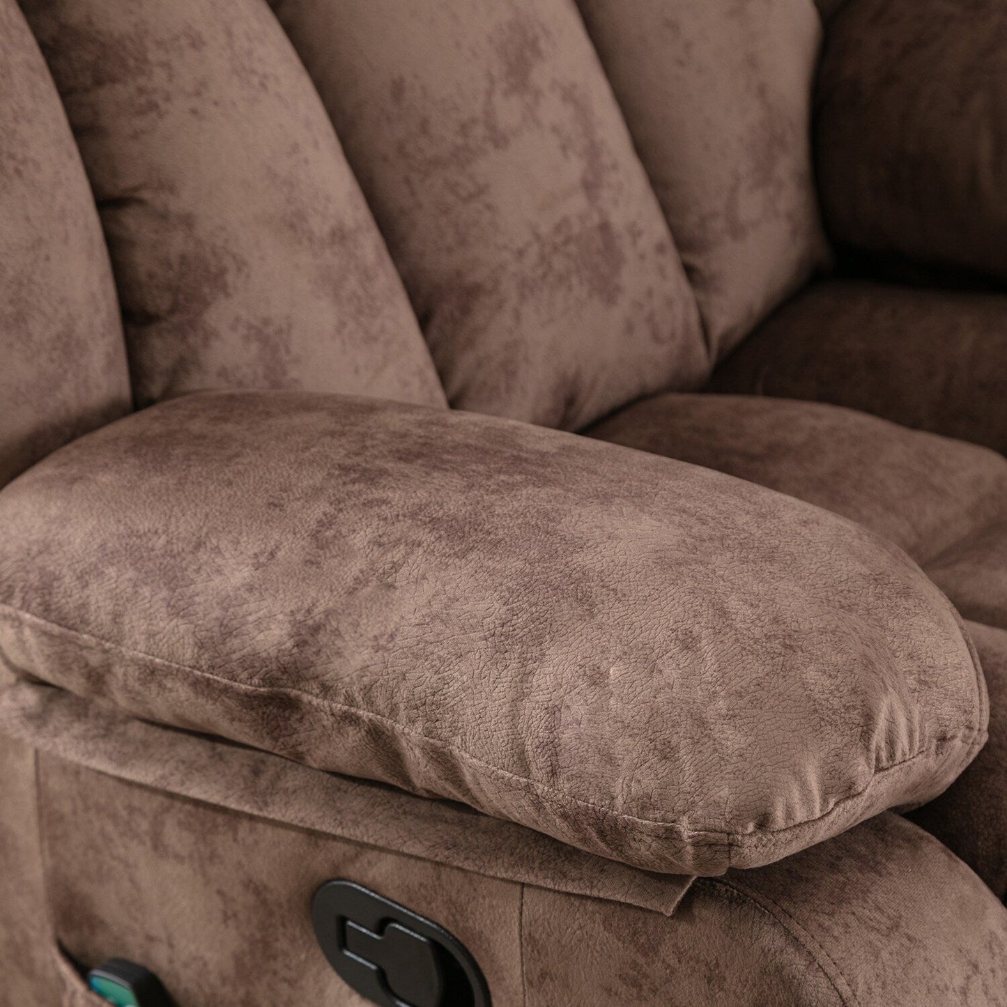Fauteuil inclinable à bascule manuel pivotant à 360° avec massage et chaleur et vibrations