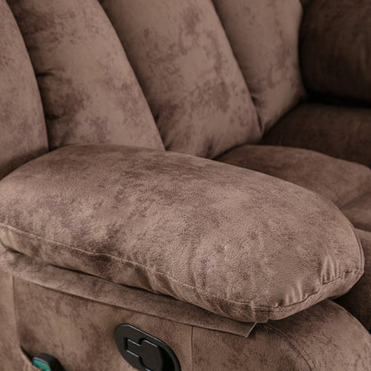 Fauteuil inclinable à bascule manuel pivotant à 360° avec massage et chaleur et vibrations